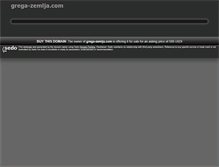 Tablet Screenshot of grega-zemlja.com